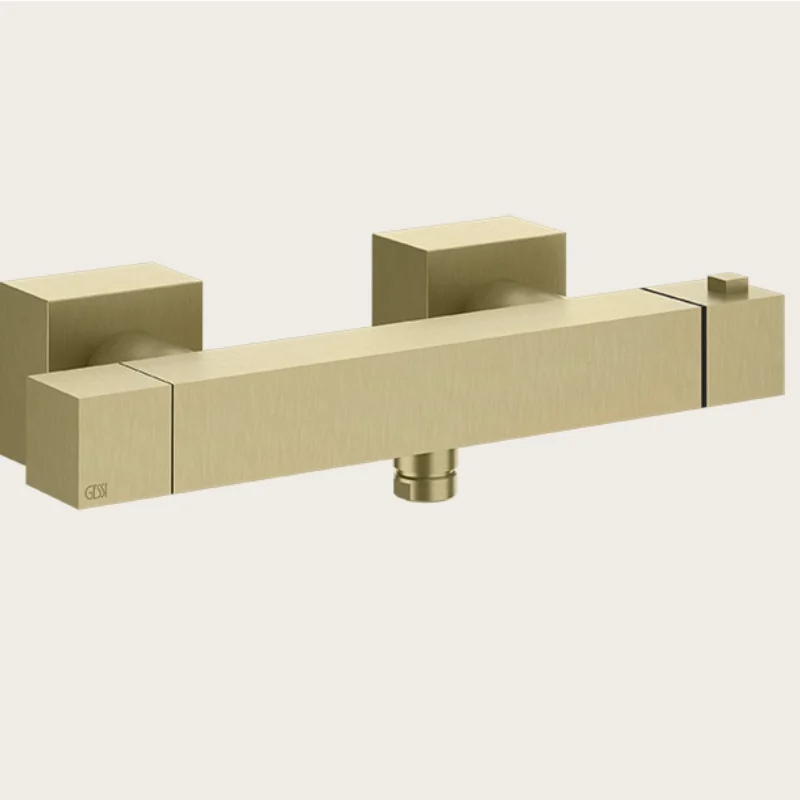 Смеситель для душа, Gessi, Rettangolo, на 1 потребитель, цвет-Brushed Brass PVD