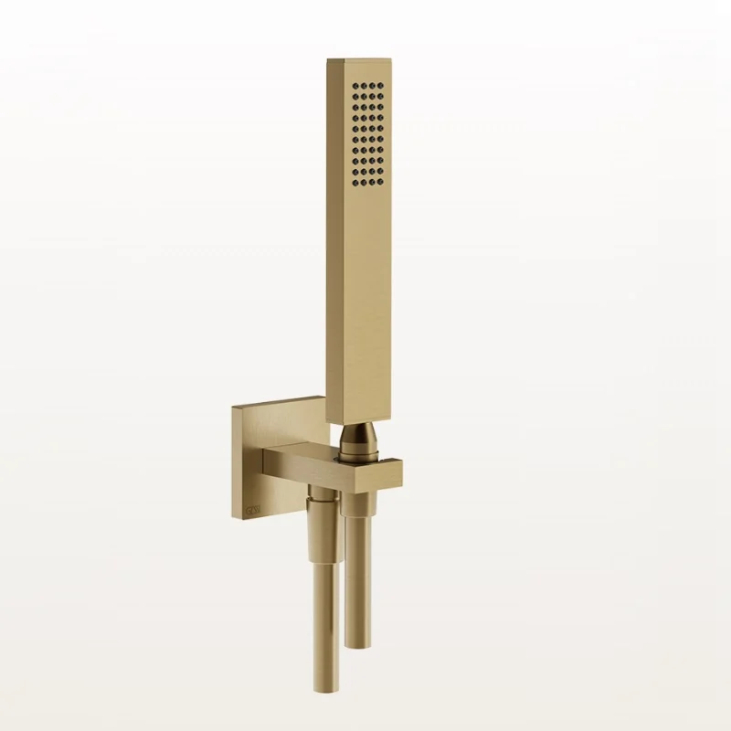 Душевой набор, Gessi, Rettangolo shower, цвет-Warm Bronze Brushed PVD