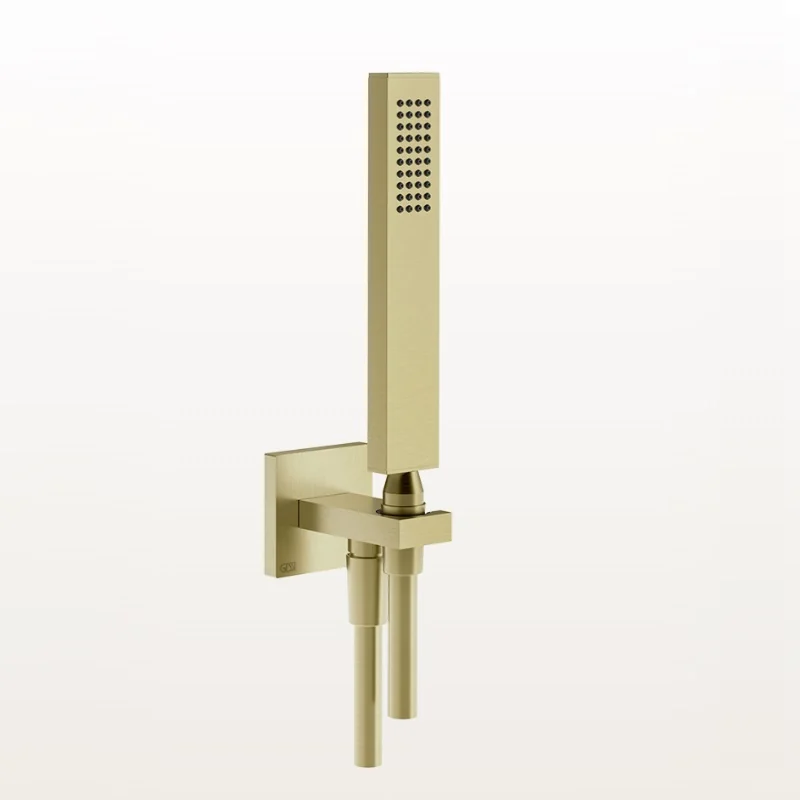 Душевой набор, Gessi, Rettangolo shower, цвет-Brushed Brass PVD