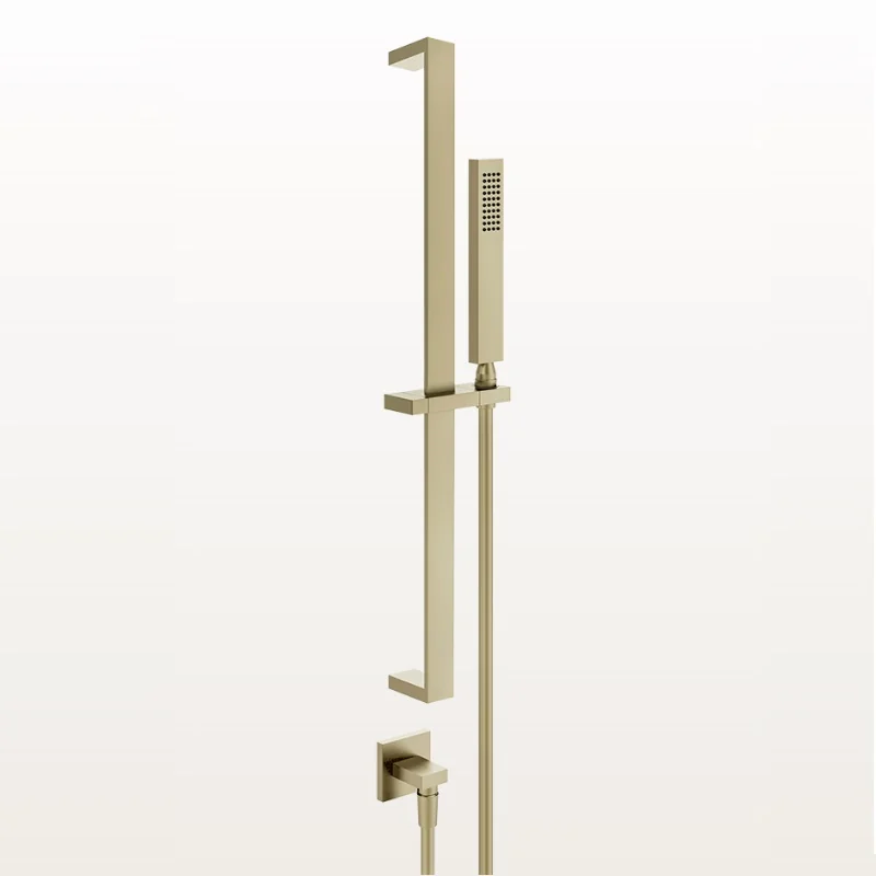 Душевой гарнитур, Gessi, Rettangolo shower, 35*15, цвет-Brushed Brass PVD
