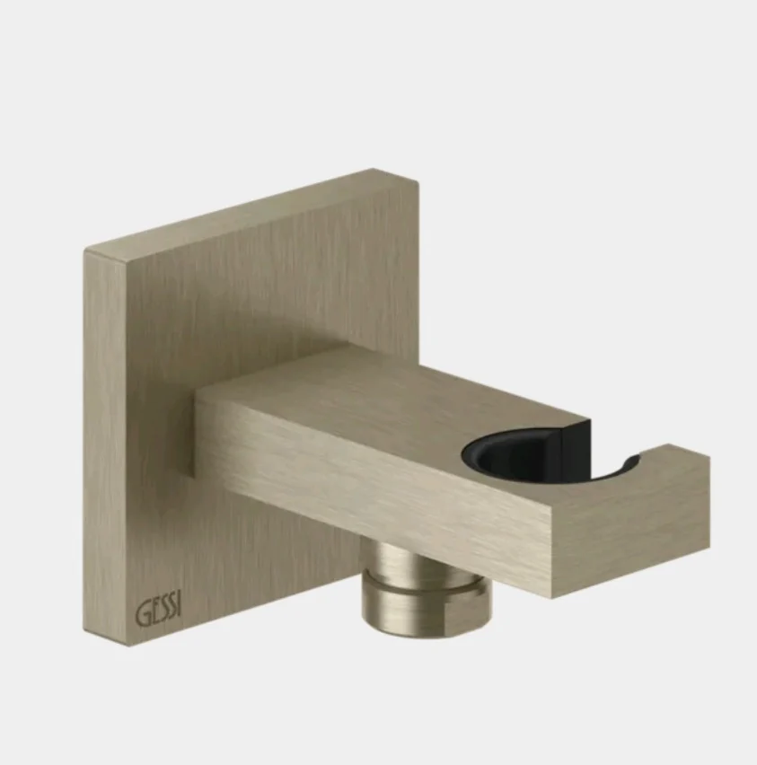 Шланговое подсоединение, Gessi, Rettangolo shower, цвет-Finox Brushed Nickel