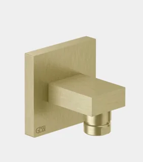 Шланговое подсоединение, Gessi, Rettangolo shower, цвет-Brushed Brass PVD