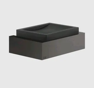 Мыльница, Gessi, Rettangolo, шгв 140*95*47, цвет-чёрный/Black Metal Brushed PVD