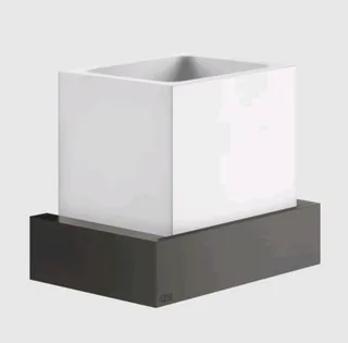 Стакан, Gessi, Rettangolo, шгв 140*95*116.5, цвет-белый/Black Metal Brushed PVD — иконка
