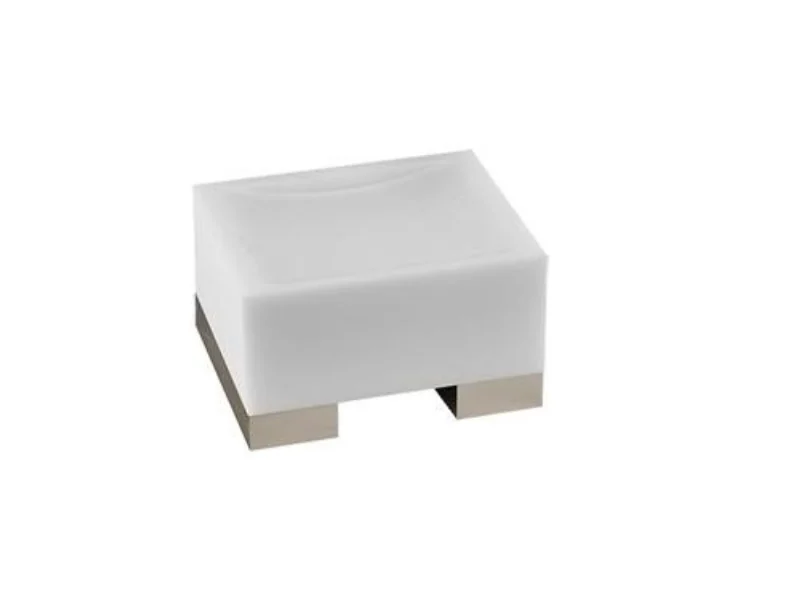 Мыльница, Gessi, Rettangolo, шгв 105*85*55, цвет-хром/белый