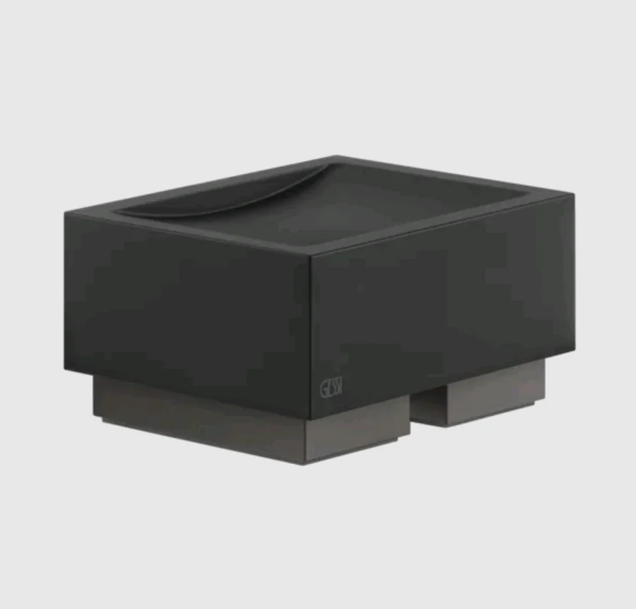 Мыльница, Gessi, Rettangolo, шгв 105*85*56.5, цвет-чёрный/Black Metal Brushed PVD