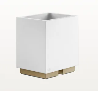 Стакан, Gessi, Rettangolo, шгв 105*85*126.5, цвет-белый/Warm Bronze Brushed PVD — иконка