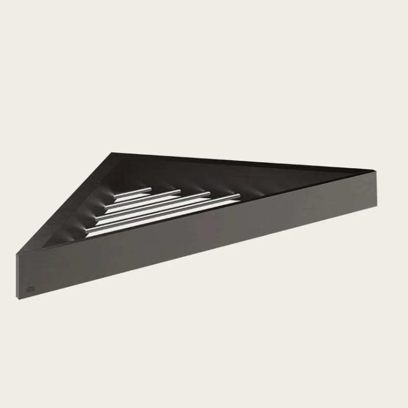 Полка, Gessi, Rettangolo, шгв 353*253*35, цвет-Black Metal Brushed PVD