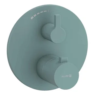 Смеситель для душа, Kludi, Nova Fonte Puristic, на 1 потребитель, настенный встраиваемый, цвет-морской матовый