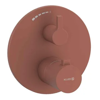 Смеситель для душа, Kludi, Nova Fonte Puristic, на 1 потребитель, настенный встраиваемый, цвет-коралловый матовый