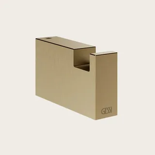 Крючок, Gessi, Rettangolo, шгв 15*60*35, цвет-Warm Bronze Brushed PVD