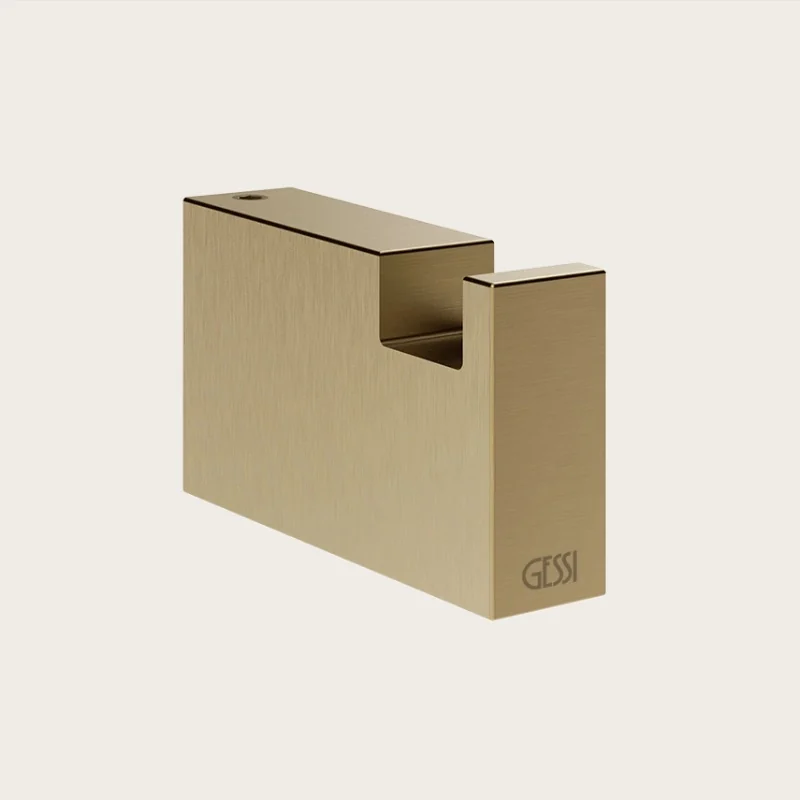 Крючок, Gessi, Rettangolo, шгв 15*60*35, цвет-Warm Bronze Brushed PVD