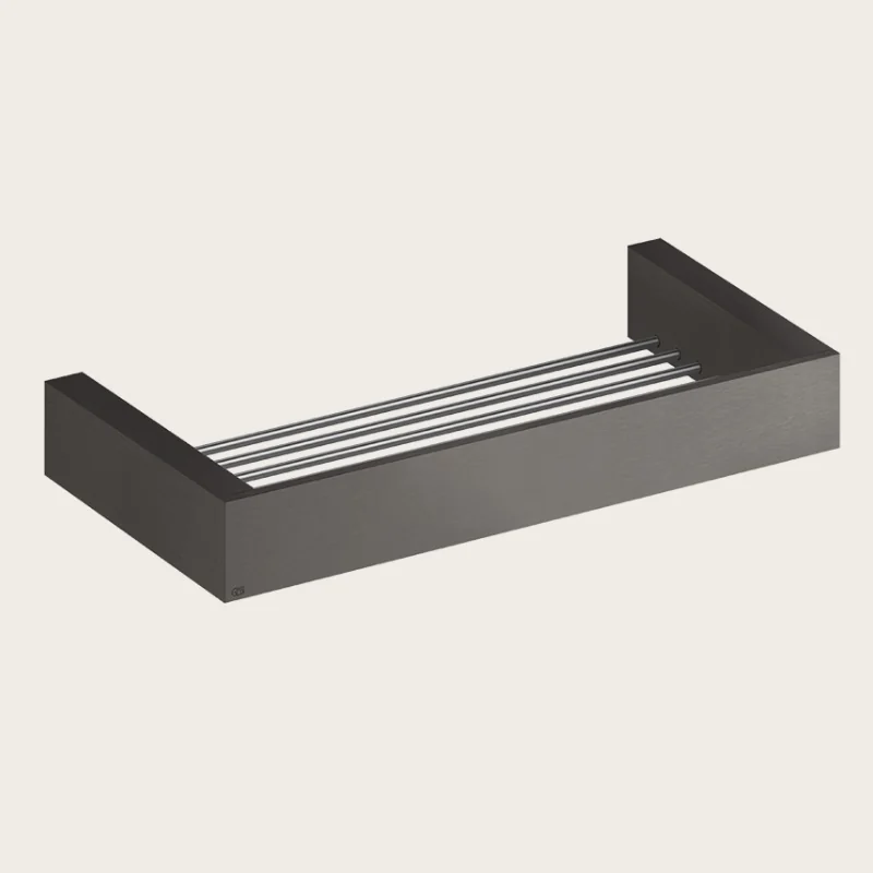 Полка, Gessi, Rettangolo, шгв 315*120*35, цвет-Black Metal Brushed PVD