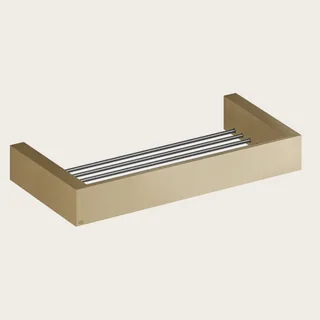 Полка, Gessi, Rettangolo, шгв 315*120*35, цвет-Warm Bronze Brushed PVD