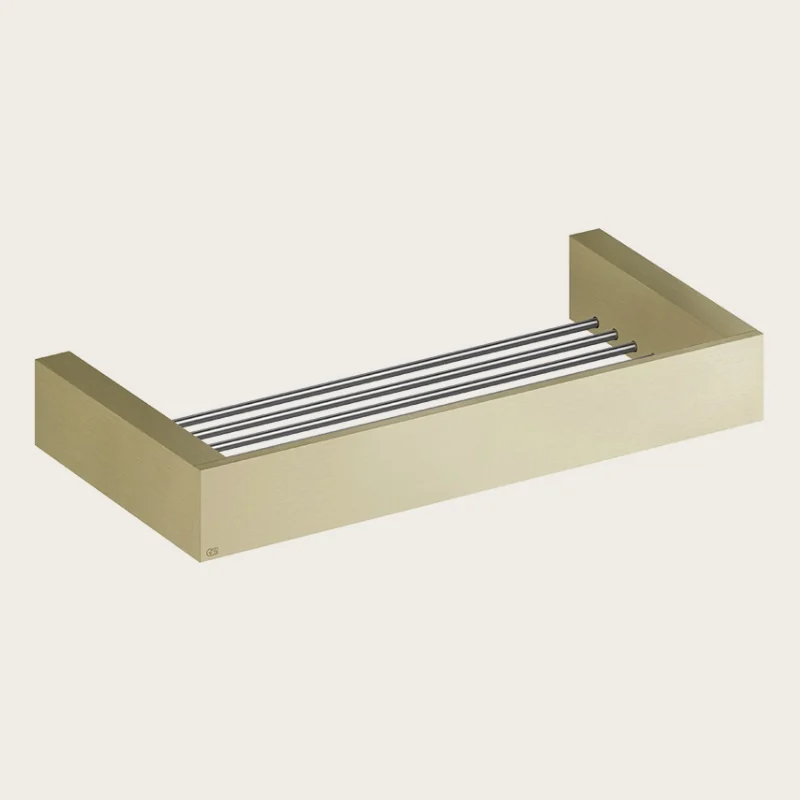 Полка, Gessi, Rettangolo, шгв 315*120*35, цвет-Brushed Brass PVD
