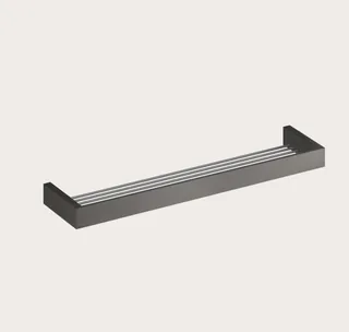 Полка, Gessi, Rettangolo, шгв 600*120*35, цвет-Black Metal Brushed PVD