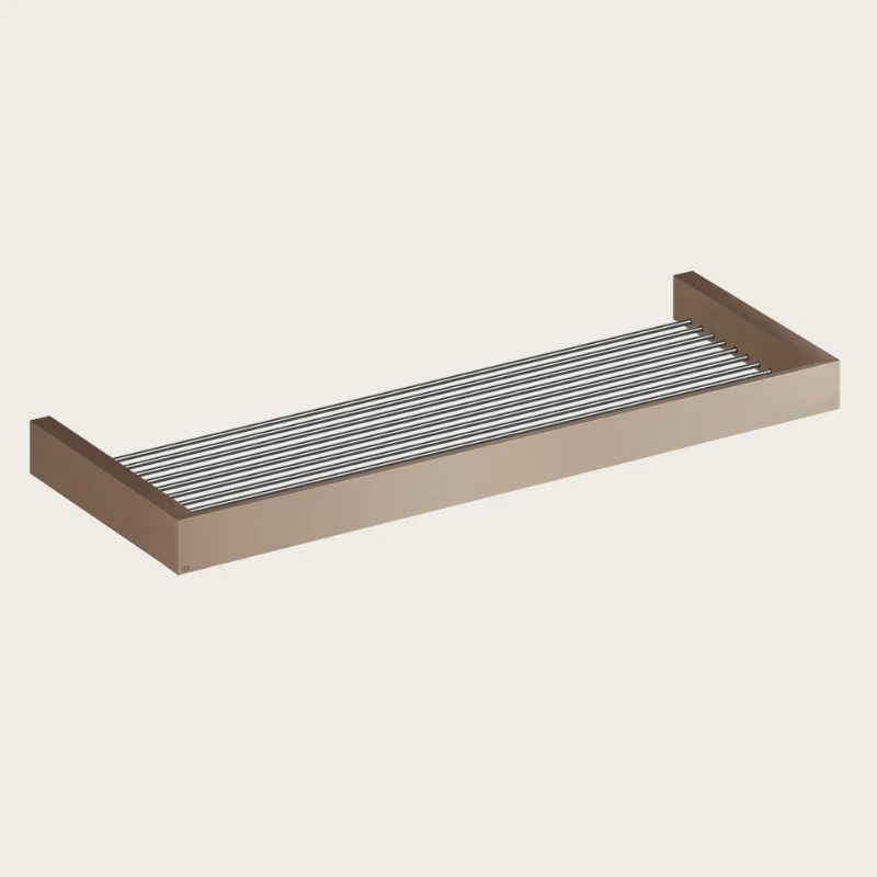 Полочка для душевых полотенец, Gessi, Rettangolo, цвет-Copper Brushed PVD