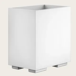 Корзина для бумаг, Gessi, Rettangolo, шгв 250*170*257, цвет-белая/хром