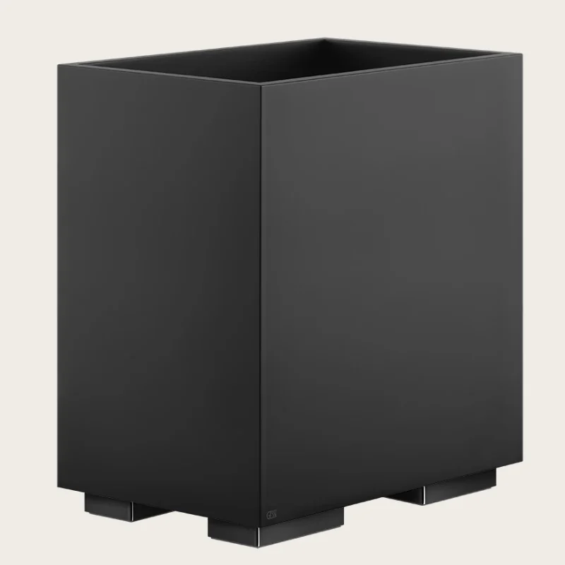 Корзина для бумаг, Gessi, Rettangolo, шгв 250*170*257, цвет-чёрная/Black Metal PVD