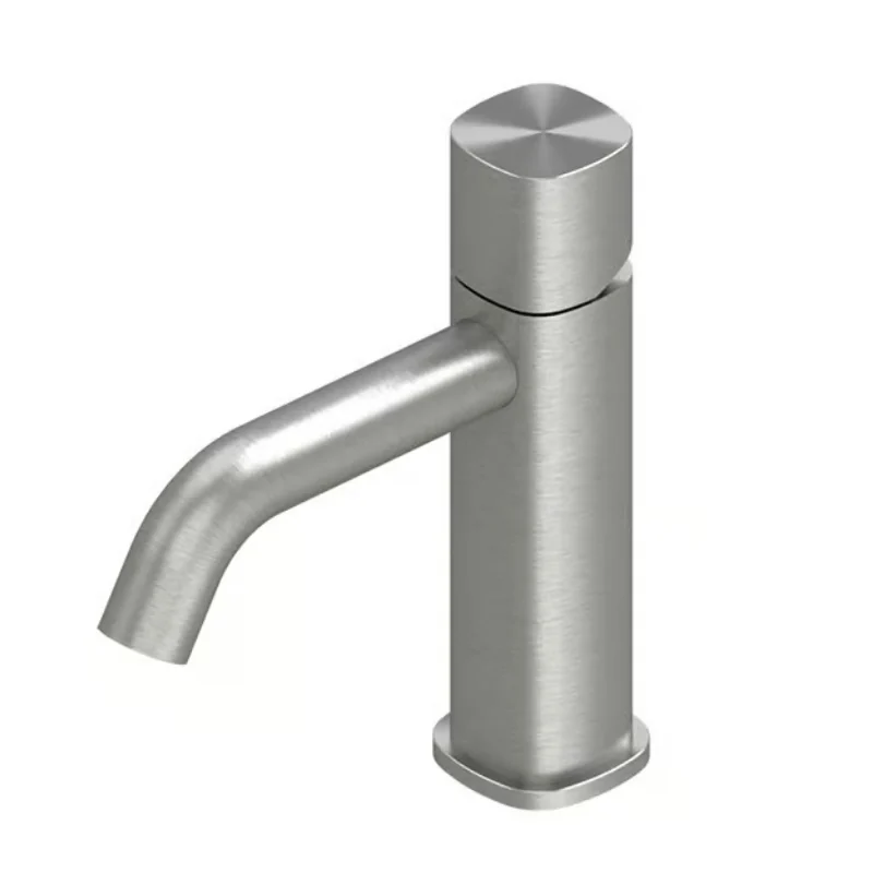 Смеситель для раковины, Quadro design, Super, на раковину/столешницу, цвет-Steel Brushed