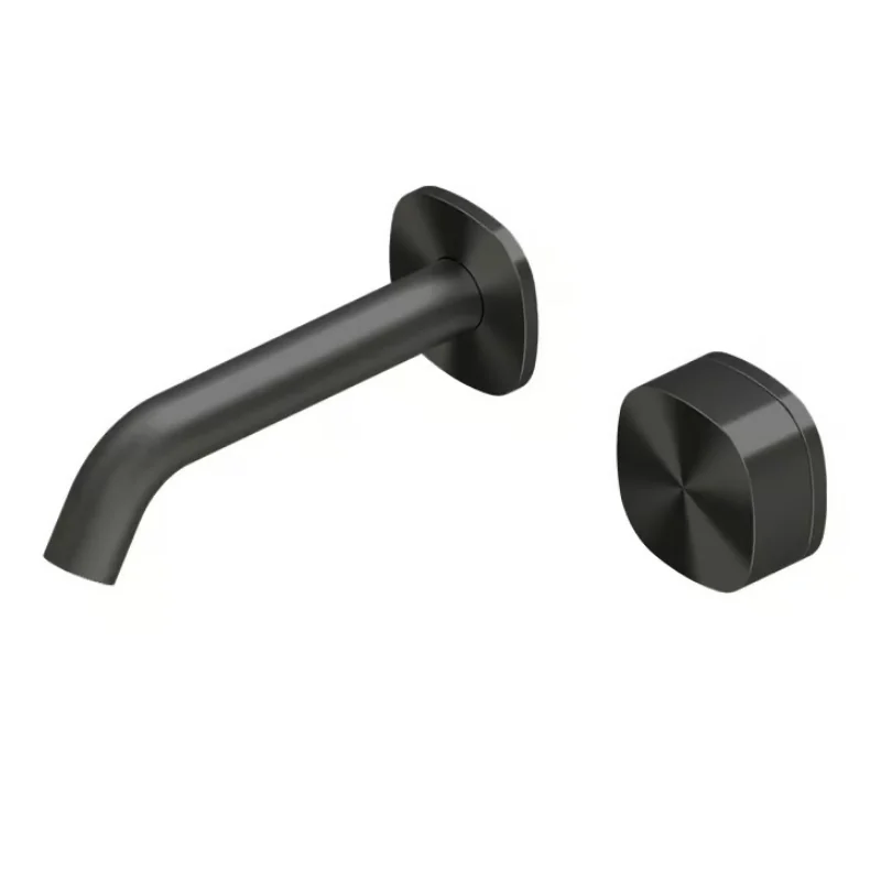 Смеситель для раковины, Quadro design, Super, настенный встраиваемый, цвет-цвет-Black gold PVD
