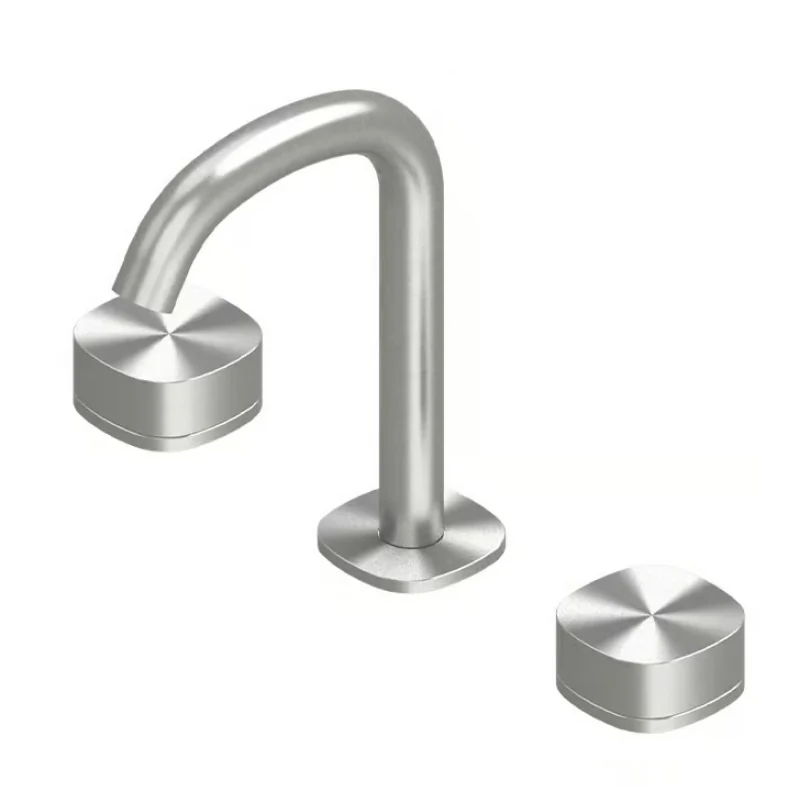 Смеситель для раковины, Quadro design, Super, на раковину/столешницу, цвет-Steel Brushed