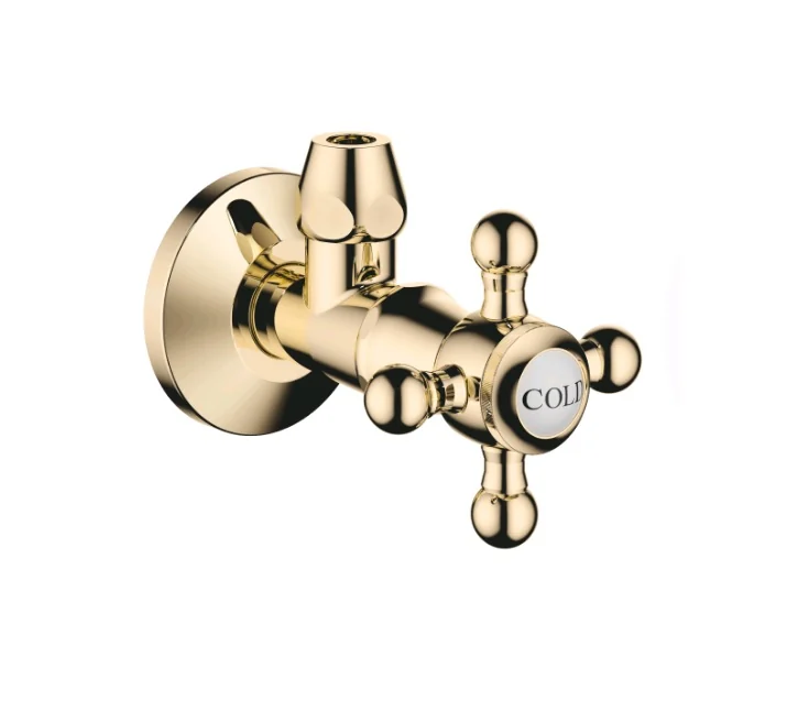 Вентиль, Dornbracht, Madison, угловой, 1/2", GOLD, цвет-латунь (Brass, Polished Brass)