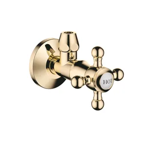 Вентиль, Dornbracht, Madison, угловой, 1/2", HOT, цвет-латунь (Brass, Polished Brass) — иконка