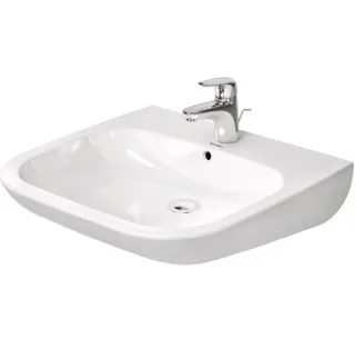 Раковина, Vital, Duravit, D-Code, шгв 600*555*155, отверстия для смесителя-1, цвет-белый