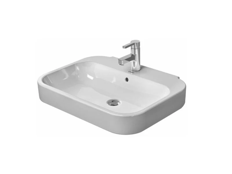 Раковина, Duravit, Happy D.2, шгв 650*495*175, отверстия для смесителя-1, цвет-белый