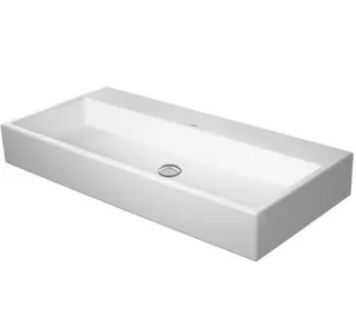 Раковина, Duravit, Vero Air, шгв 1000*470*170, шлифованная , отверстия для смесителя-отсутствуют, цвет-белый