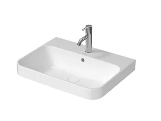 Раковина, Duravit, Happy D.2 Plus, шгв 600*460*195, отверстия для смесителя-1, цвет-белый