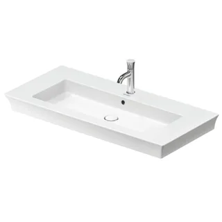 Раковина, Duravit, White Tulip, шгв 1055*490*155, отверстия для смесителя-1, цвет-белый