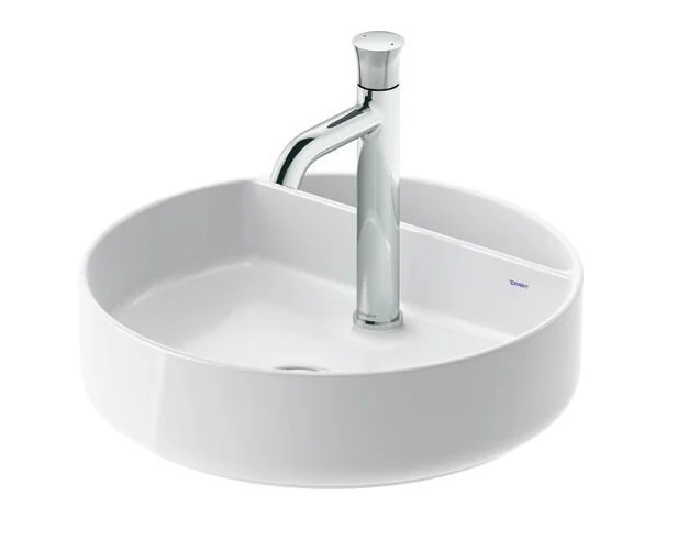 Раковина, Duravit, Bento Starck Box, шгв 460*460*140, отверстия для смесителя-1, HygieneGlaze, цвет-белый шелковисто-матовый (White Satin Matt)