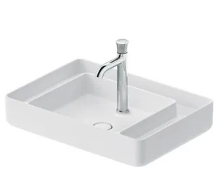 Раковина, Duravit, Bento Starck Box, шгв 650*460*145, отверстия для смесителя-1, HygieneGlaze, цвет-белый шелковисто-матовый (White Satin Matt)