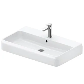 Раковина, Duravit, Qatego, шгв 800*470*155, отверстия для смесителя-1, цвет-белый