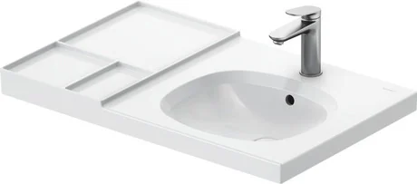 Раковина, Duravit, Aurena, шгв 800*500*190, отверстия для смесителя-1, HygieneGlaze, цвет-белый