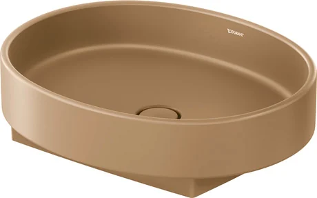Раковина, Duravit, Balcoon, шгв 550*450*120, отверстия для смесителя-отсутствуют, DuraShield, цвет-Clay terra matt