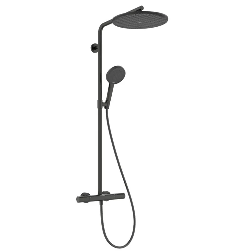 Душевая стойка, Hansgrohe, Raindance Alive, цвет-хром чёрный шлифованный