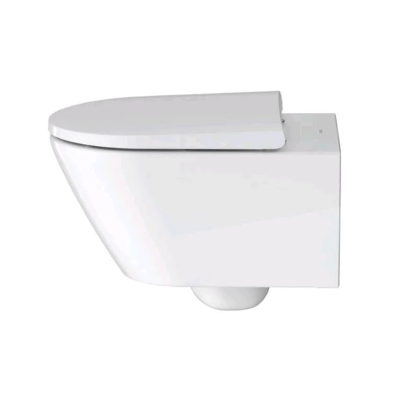 Унитаз, Duravit, D-Neo, RIMLESS, подвесной, шгв 370*540*360, цвет-белый/белый матовый сатинированный