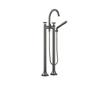 Смеситель для ванны и душа, Dornbracht, Vaia, напольный, цвет-Dark Platinum сатинированная