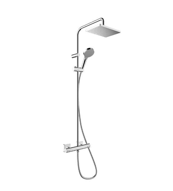 Душевая стойка, Hansgrohe, Vernis Shape, цвет-хром