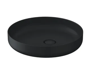 Раковина, Duravit, Vitrium, DuroCast UltraResist, шгв 460*460*130, отверстия для смесителя-отсутствуют, цвет-темно-серый матовый