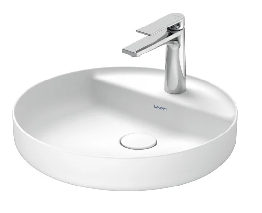 Раковина, Duravit, Vitrium, шгв 460*460*130, отверстия для смесителя-1, цвет-White Satin Matt