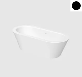 Ванна, Bette, BetteStarlet Oval Silhouette, шгв 1750*800*420, BetteGlasur® Plus, цвет-Ebony