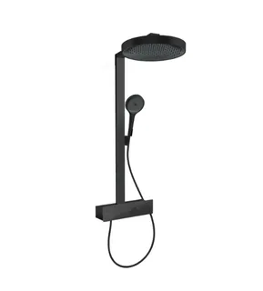 Душевая стойка, Hansgrohe, Rainfinity, цвет-черный матовый