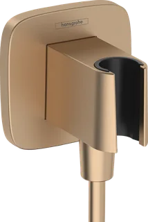 Шланговое подсоединение, Hansgrohe, FixFit Q, цвет-шлифованная бронза