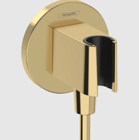 Шланговое подсоединение, Hansgrohe, Fixfit S, цвет-полированное золото