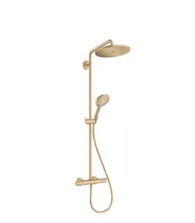 Душевая стойка, Hansgrohe, Croma Select S, цвет-шлифованная бронза