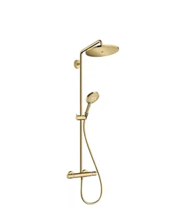 Душевая стойка, Hansgrohe, Croma Select S, цвет-полированное золото